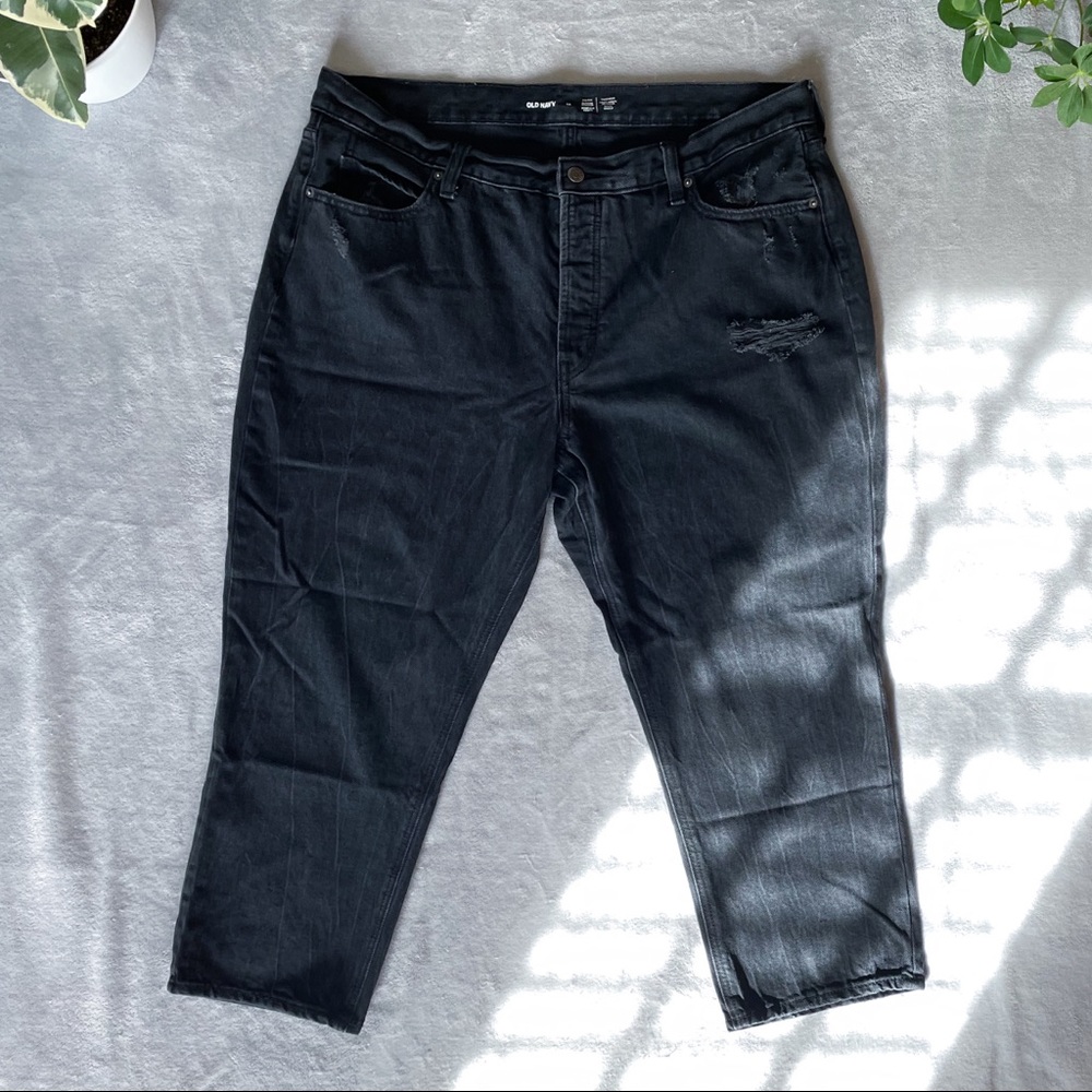 Old Navy Slouchy Straight Cropped Jeans